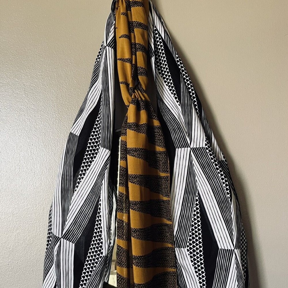 Manaola custom pareo scarf / head wrap set (2 scarves)